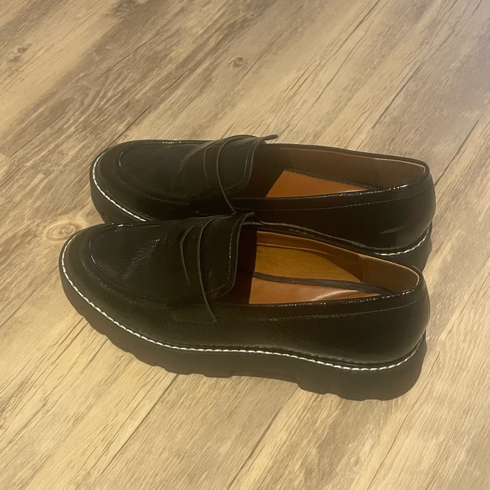 Franco Sarto Black Patent Leather Loafers - Picture 7 of 7